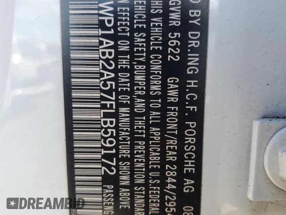 ✅ 2015 Porsche Macan S • VIN: WP1AB2A57FLB59172 • Lot: 56286445. Listed on Copart with 167,664 mi. Free auction sales archive from the USA and detailed vehicle history report at DreamBid. Image 13.