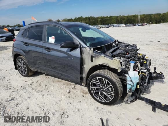 ✅ 2023 Hyundai Kona N Line • VIN: KM8K3CA34PU937281 • Лот: 87404835. Опубликован ранее на Copart с пробегом 33 978 миль. Бесплатный доступ к архиву аукционных продаж из США и подробный отчёт об истории автомобиля на DreamBid. Изображение 4.