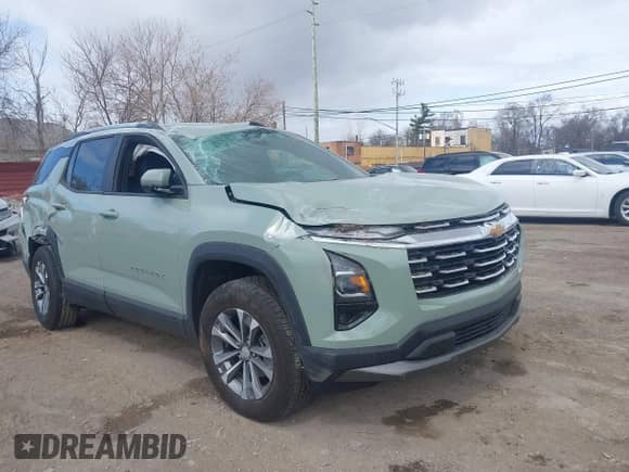 2025 Chevrolet Equinox FWD LT с VIN 3GNAXHEG7SL114014, выставлен на аукционе IAAI как лот 42026144 с пробегом 6 147 миль миль и . История ставок и продаж доступна на DreamBid. Изображение 1.