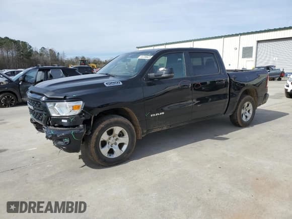 ✅ 2023 Ram 1500 Big Horn • VIN: 1C6SRFFT2PN704790 • Lot: 44706625. Listed on Copart with 43,924 mi. Free auction sales archive from the USA and detailed vehicle history report at DreamBid. Image 1.