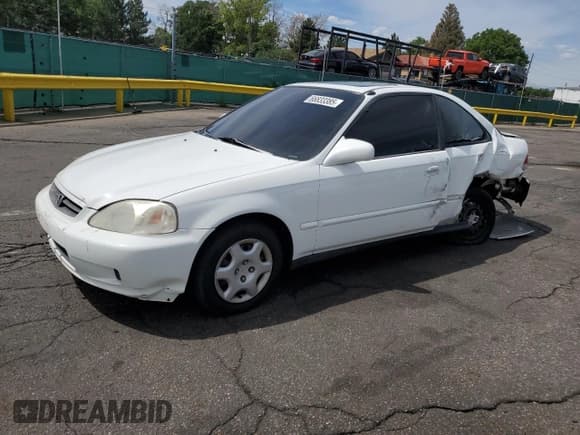 ✅ 1999 Honda Civic EX • VIN: 1HGEJ8242XL053536 • Lot: 66833385. Listed on Copart with 115,350 mi. Free auction sales archive from the USA and detailed vehicle history report at DreamBid. Image 1.