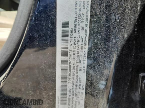 ✅ 2011 Volkswagen Jetta SE • VIN: 3VWBZ7AJ0BM381831 • Лот: 69299645. Опубликован ранее на Copart с пробегом 131 331 миль. Бесплатный доступ к архиву аукционных продаж из США и подробный отчёт об истории автомобиля на DreamBid. Изображение 12.