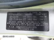 ✅ 2005 Hyundai Elantra GLS • VIN: KMHDN46D95U991859 • Lot: 41626997. Wystawiony na IAAI z przebiegiem 140 323 mil. Bezpłatny archiwum sprzedaży aukcyjnych z USA i szczegółowy raport historii pojazdu na DreamBid. Zdjęcie 9.