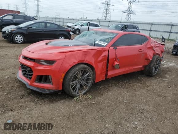 ✅ 2020 Chevrolet Camaro ZL1 • VIN: 1G1FK1R64L0103209 • Lot: 59893755. Wystawiony na Copart z przebiegiem 39 456 mil. Bezpłatny archiwum sprzedaży aukcyjnych z USA i szczegółowy raport historii pojazdu na DreamBid. Zdjęcie 1.