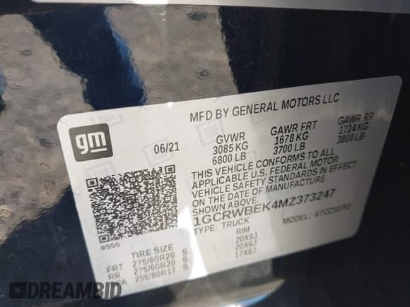 ✅ 2021 Chevrolet Silverado 1500 Custom • VIN: 1GCRWBEK4MZ373247 • Lot: 43500583. Wystawiony na IAAI z przebiegiem 87 165 mil. Bezpłatny archiwum sprzedaży aukcyjnych z USA i szczegółowy raport historii pojazdu na DreamBid. Zdjęcie 9.