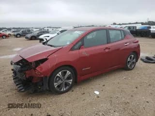 ✅ 2018 Nissan LEAF S • VIN: 1N4AZ1CPXJC311580 • Лот: 55113895. Опубликован ранее на Copart с пробегом 38 624 миль. Бесплатный доступ к архиву аукционных продаж из США и подробный отчёт об истории автомобиля на DreamBid. Изображение 1.
