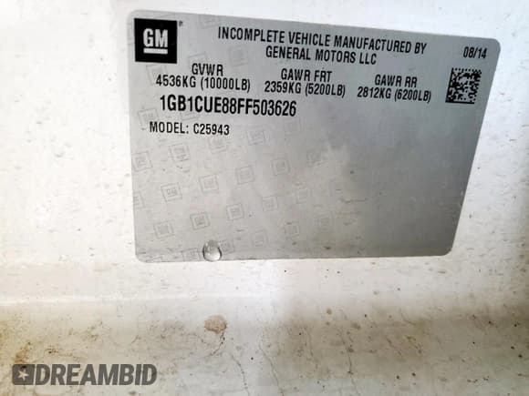 ✅ 2015 Chevrolet Silverado 1500 • VIN: 1GB1CUE88FF503626 • Лот: 63386715. Опубликован ранее на Copart с пробегом 216 368 миль. Бесплатный доступ к архиву аукционных продаж из США и подробный отчёт об истории автомобиля на DreamBid. Изображение 12.