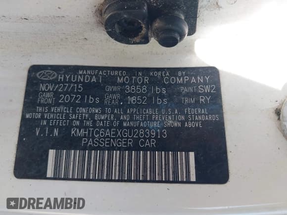 ✅ 2016 Hyundai Veloster Turbo • VIN: KMHTC6AEXGU283913 • Лот: 43471295. Опубликован ранее на IAAI с пробегом 81 296 миль. Бесплатный доступ к архиву аукционных продаж из США и подробный отчёт об истории автомобиля на DreamBid. Изображение 9.