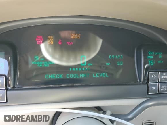 ✅ 1998 Cadillac DeVille Limousine • VIN: 1GEEH90Y1WU550552 • Lot: 65132504. Listed on Copart with 69,423 mi. Free auction sales archive from the USA and detailed vehicle history report at DreamBid. Image 9.