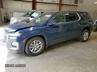 2023 Chevrolet Traverse LS с VIN 1GNEVFKW0PJ204014, выставлен на аукционе Copart как лот 59531645 с пробегом 16 792 миль миль и Списание • Salvage title. История ставок и продаж доступна на DreamBid. Изображение 1.