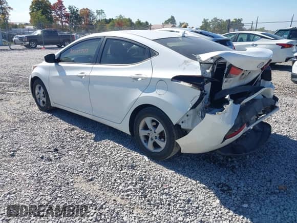 2015 Hyundai Elantra SE with VIN 5NPDH4AE6FH568423, listed as a IAAI auction lot 43257903 with 110,379 mi miles and . Bid and sale history available at DreamBid. Image 3.