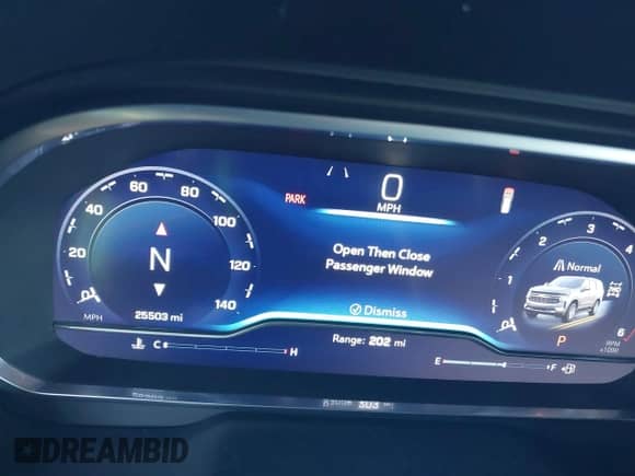 2023 Chevrolet Tahoe RST z VIN 1GNSKRKD7PR400349, wystawiony jako IAAI lot #41331940 z przebiegiem 25 503 mil mil oraz . Historia ofert i sprzedaży dostępna na DreamBid. Obrazek 7.