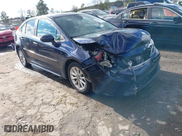 ✅ 2020 Toyota Corolla LE • VIN: 5YFVPRAE8LP113947 • Лот: 43796982. Опубликован ранее на IAAI с пробегом 86 484 миль. Бесплатный доступ к архиву аукционных продаж из США и подробный отчёт об истории автомобиля на DreamBid. Изображение 1.