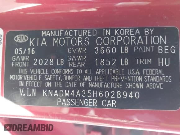 ✅ 2017 Kia Rio LX • VIN: KNADM4A35H6028940 • Lot: 43407434. Wystawiony na IAAI z przebiegiem 106 080 mil. Bezpłatny archiwum sprzedaży aukcyjnych z USA i szczegółowy raport historii pojazdu na DreamBid. Zdjęcie 9.