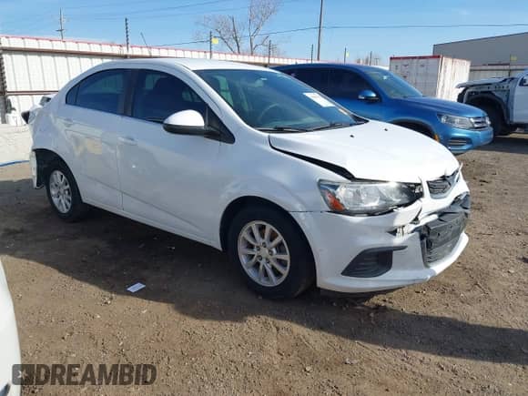 2017 Chevrolet Sonic LT with VIN 1G1JD5SBXH4178144, listed as a IAAI auction lot 41869622 with 110,238 mi miles and . Bid and sale history available at DreamBid. Image 1.