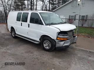 ✅ 2023 Chevrolet Express Cargo • VIN: 1GCWGAFP5P1230752 • Lot: 43732338. Listed on IAAI with 42,696 mi. Free auction sales archive from the USA and detailed vehicle history report at DreamBid. Image 1.
