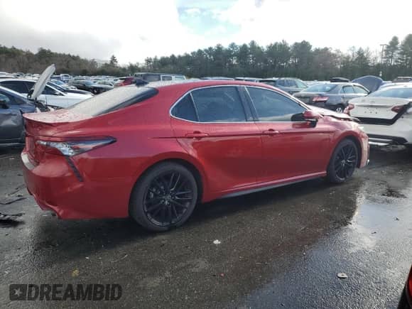 2021 Toyota Camry XSE with VIN 4T1K61BKXMU041662, listed as a Copart auction lot 81491914 with 64,807 mi miles and Salvage title. Bid and sale history available at DreamBid. Image 3.