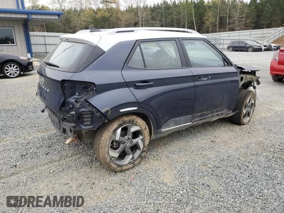 ✅ 2022 Hyundai Venue Limited • VIN: KMHRC8A31NU169963 • Lot: 50882925. Listed on Copart with 79,276 mi. Free auction sales archive from the USA and detailed vehicle history report at DreamBid. Image 3.