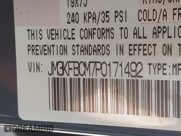 ✅ 2023 Mazda CX-5 S Preferred • VIN: JM3KFBCM7P0171492 • Lot: 42770518. Wystawiony na IAAI z przebiegiem 50 246 mil. Bezpłatny archiwum sprzedaży aukcyjnych z USA i szczegółowy raport historii pojazdu na DreamBid. Zdjęcie 9.