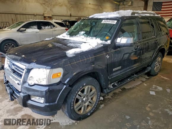 ✅ 2007 Ford Explorer Limited • VIN: 1FMEU75837UB66416 • Lot: 94949705. Wystawiony na Copart z przebiegiem 188 742 mil. Bezpłatny archiwum sprzedaży aukcyjnych z USA i szczegółowy raport historii pojazdu na DreamBid. Zdjęcie 1.