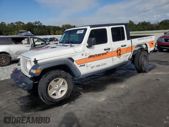 ✅ 2020 Jeep Gladiator Sport S • VIN: 1C6JJTAG4LL116133 • Lot: 91496885. Wystawiony na Copart z przebiegiem 104 689 mil. Bezpłatny archiwum sprzedaży aukcyjnych z USA i szczegółowy raport historii pojazdu na DreamBid. Zdjęcie 1.