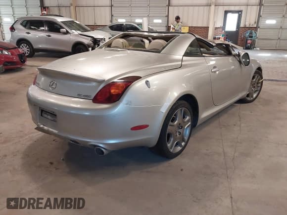 ✅ 2002 Lexus SC 430 • VIN: JTHFN48Y320027045 • Лот: 41681700. Опубликован ранее на IAAI с пробегом 167 108 миль. Бесплатный доступ к архиву аукционных продаж из США и подробный отчёт об истории автомобиля на DreamBid. Изображение 4.