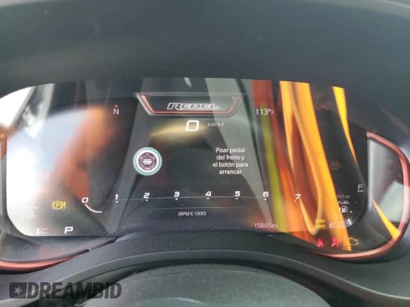 2025 Ram 1500 Rebel z VIN 1C6SRFLP5SN521500, wystawiony jako Copart lot #67063795 z przebiegiem 15 845 mil mil oraz Szkoda całkowita • Salvage title. Historia ofert i sprzedaży dostępna na DreamBid. Obrazek 9.