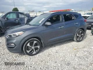✅ 2016 Hyundai Tucson Eco • VIN: KM8J33A22GU049583 • Лот: 71206935. Опубликован ранее на Copart с пробегом 135 066 миль. Бесплатный доступ к архиву аукционных продаж из США и подробный отчёт об истории автомобиля на DreamBid. Изображение 1.