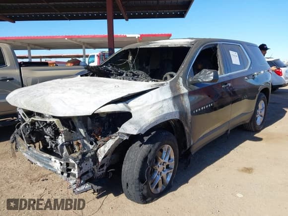 ✅ 2020 Chevrolet Traverse LS • VIN: 1GNERFKW8LJ293524 • Lot: 43564240. Listed on IAAI with Not provided. Free auction sales archive from the USA and detailed vehicle history report at DreamBid. Image 2.