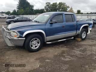 2003 Dodge Dakota SLT z VIN 1D7HL48X93S367092, wystawiony jako Copart lot #71961274 z przebiegiem 160 709 mil mil oraz Szkoda całkowita • Salvage title. Historia ofert i sprzedaży dostępna na DreamBid. Obrazek 1.