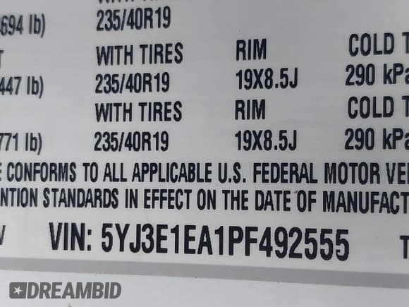 ✅ 2023 Tesla Model 3 • VIN: 5YJ3E1EA1PF492555 • Lot: 43334011. Wystawiony na IAAI z przebiegiem 36 654 mil. Bezpłatny archiwum sprzedaży aukcyjnych z USA i szczegółowy raport historii pojazdu na DreamBid. Zdjęcie 9.