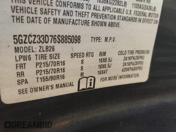 ✅ 2006 Saturn VUE • VIN: 5GZCZ33D76S885098 • Lot: 41356926. Wystawiony na IAAI z przebiegiem 183 460 mil. Bezpłatny archiwum sprzedaży aukcyjnych z USA i szczegółowy raport historii pojazdu na DreamBid. Zdjęcie 9.
