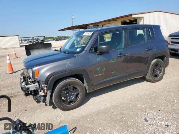 ✅ 2020 Jeep Renegade Sport • VIN: ZACNJAAB7LPL85836 • Lot: 72015425. Wystawiony na Copart z przebiegiem 43 152 mil. Bezpłatny archiwum sprzedaży aukcyjnych z USA i szczegółowy raport historii pojazdu na DreamBid. Zdjęcie 1.