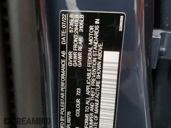 ✅ 2023 Polestar 2 • VIN: YSMED3KAXPL113775 • Лот: 73656184. Опубликован ранее на Copart с пробегом 15 279 миль. Бесплатный доступ к архиву аукционных продаж из США и подробный отчёт об истории автомобиля на DreamBid. Изображение 13.
