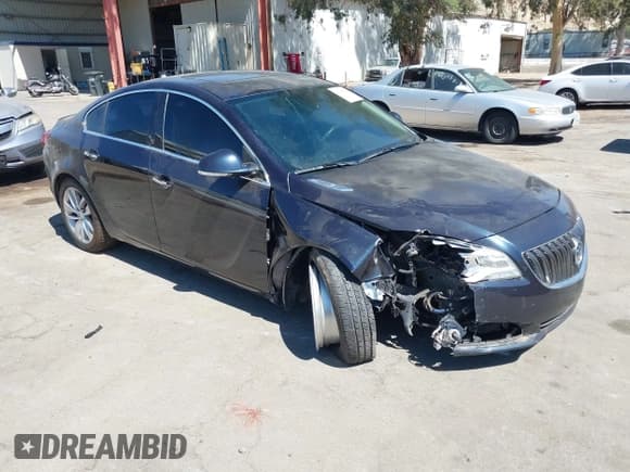 ✅ 2014 Buick Regal Premium I • VIN: 2G4GN5EX8E9196488 • Lot: 43040129. Listed on IAAI with 138,726 mi. Free auction sales archive from the USA and detailed vehicle history report at DreamBid. Image 1.