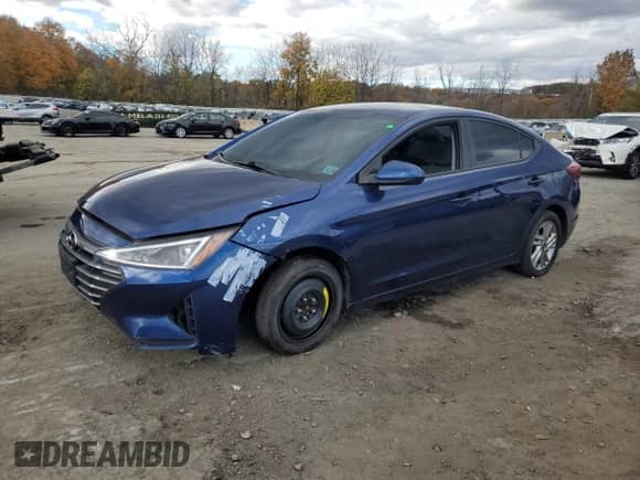 2020 Hyundai Elantra SEL with VIN 5NPD84LF6LH623499, listed as a Copart auction lot 90131355 with 67,648 mi miles and Clean title. Bid and sale history available at DreamBid. Image 1.