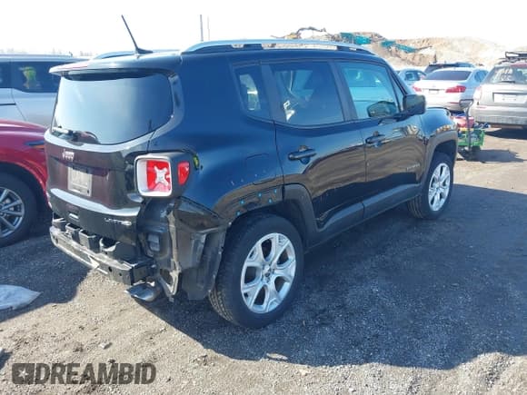✅ 2018 Jeep Renegade Limited • VIN: ZACCJBDB7JPG72036 • Lot: 41845402. Listed on IAAI with 22,626 mi. Free auction sales archive from the USA and detailed vehicle history report at DreamBid. Image 4.