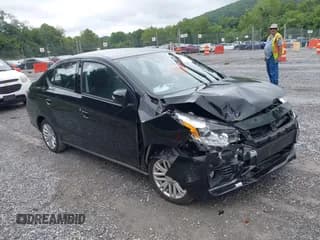 ✅ 2024 Mitsubishi Mirage SE • VIN: ML32FVFJ7RHF03212 • Lot: 42865970. Listed on IAAI with 16,531 mi. Free auction sales archive from the USA and detailed vehicle history report at DreamBid. Image 1.