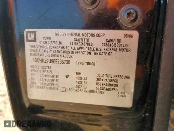 ✅ 2006 Chevrolet Silverado 2500HD Work Truck • VIN: 1GCHK29U96E263730 • Lot: 74775794. Wystawiony na Copart z przebiegiem Nie podano. Bezpłatny archiwum sprzedaży aukcyjnych z USA i szczegółowy raport historii pojazdu na DreamBid. Zdjęcie 13.