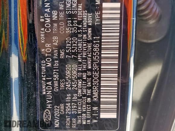 ✅ 2023 Hyundai Palisade XRT • VIN: KM8R3DGE3PU558611 • Лот: 91709905. Опубликован ранее на Copart с пробегом 48 765 миль. Бесплатный доступ к архиву аукционных продаж из США и подробный отчёт об истории автомобиля на DreamBid. Изображение 13.