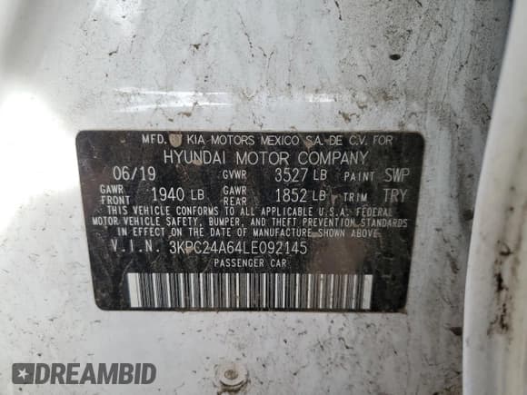 ✅ 2020 Hyundai Accent SE • VIN: 3KPC24A64LE092145 • Лот: 83820574. Опубликован ранее на Copart с пробегом 110 977 миль. Бесплатный доступ к архиву аукционных продаж из США и подробный отчёт об истории автомобиля на DreamBid. Изображение 14.