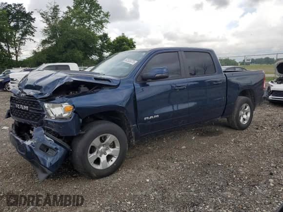 2024 Ram 1500 Big Horn with VIN 1C6RRFFG1RN105335, listed as a Copart auction lot 62520375 with 19,132 mi miles and Salvage title. Bid and sale history available at DreamBid. Image 1.