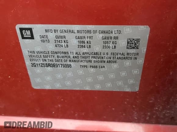 ✅ 2014 Chevrolet Impala LS Eco • VIN: 2G11Z5SR3E9179398 • Лот: 82652405. Опубликован ранее на Copart с пробегом 215 581 миль. Бесплатный доступ к архиву аукционных продаж из США и подробный отчёт об истории автомобиля на DreamBid. Изображение 12.