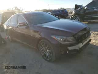 2015 Hyundai Genesis 5.0L z VIN KMHGN4JF2FU035923, wystawiony jako Copart lot #80004174 z przebiegiem 69 300 mil mil oraz Szkoda całkowita • Salvage title. Historia ofert i sprzedaży dostępna na DreamBid. Obrazek 4.