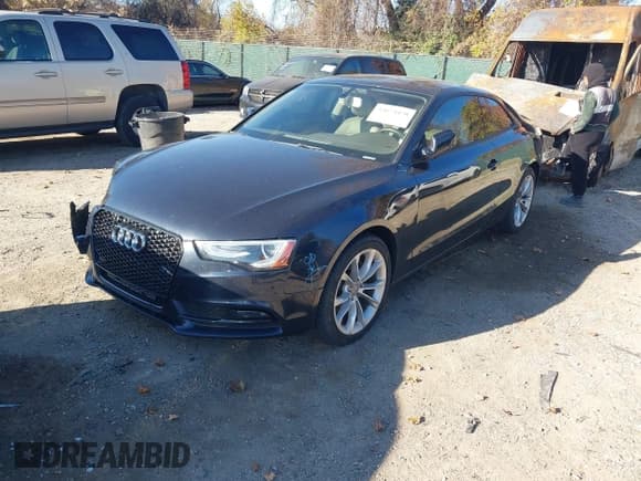 ✅ 2014 Audi A5 Premium • VIN: WAUCFAFR6EA020825 • Lot: 43674470. Listed on IAAI with 103,270 mi. Free auction sales archive from the USA and detailed vehicle history report at DreamBid. Image 2.