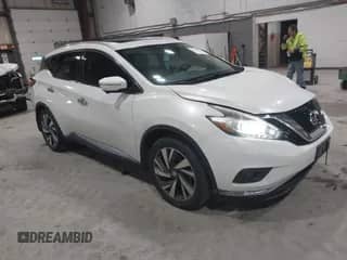 2015 Nissan Murano Platinum with VIN 5N1AZ2MH0FN284971, listed as a IAAI auction lot 41825061 with 108,391 mi miles and . Bid and sale history available at DreamBid. Image 1.