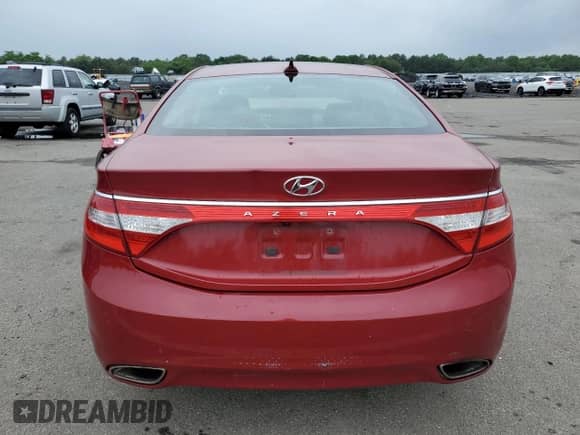 2013 Hyundai Azera with VIN KMHFG4JGXDA227071, listed as a Copart auction lot 57402424 with 53,424 mi miles and Non repairable. Bid and sale history available at DreamBid. Image 6.