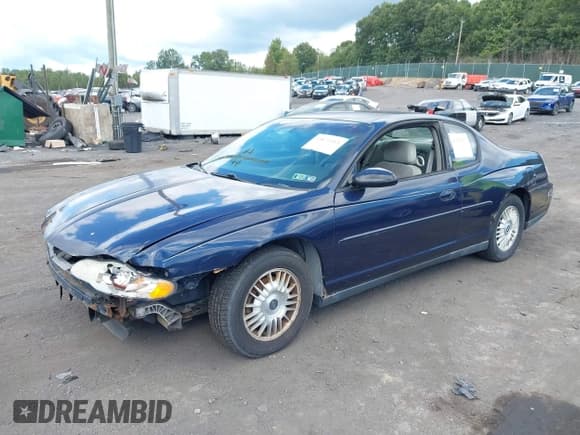 ✅ 2002 Chevrolet Monte Carlo LS • VIN: 2G1WW12E229348276 • Lot: 43072263. Listed on IAAI with 112,372 mi. Free auction sales archive from the USA and detailed vehicle history report at DreamBid. Image 2.