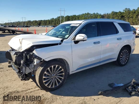 ✅ 2024 Hyundai Palisade Calligraphy • VIN: KM8R74GE1RU688085 • Лот: 82100884. Опубликован ранее на Copart с пробегом 16 958 миль. Бесплатный доступ к архиву аукционных продаж из США и подробный отчёт об истории автомобиля на DreamBid. Изображение 1.