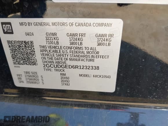 ✅ 2024 Chevrolet Silverado 1500 LTZ • VIN: 2GCUDGED6R1232338 • Лот: 43044891. Опубликован ранее на IAAI с пробегом Не указан. Бесплатный доступ к архиву аукционных продаж из США и подробный отчёт об истории автомобиля на DreamBid. Изображение 9.